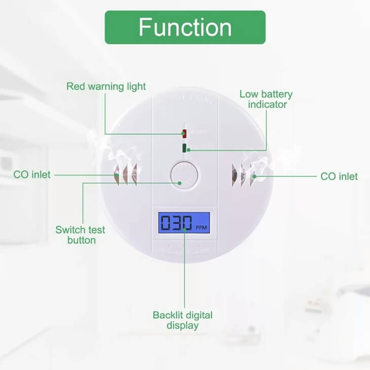 the details of monoxide alarm co gas detector co detektors
