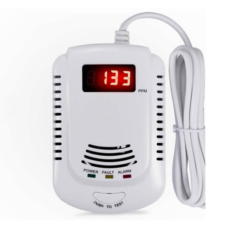 Home combustible best natural gas leak detector alarm with 9v battery