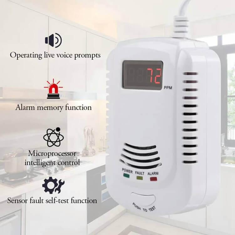 co detector home depot carbon monoxide and gas detector with alarm memory function