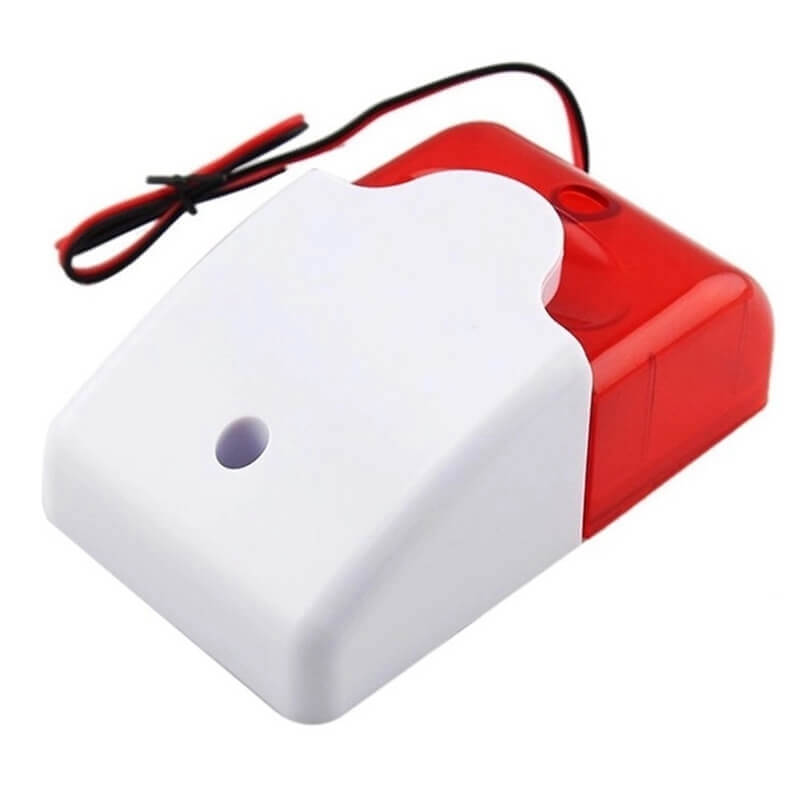 security siren fire alarm strobe light home burglar fire alarm siren with flash