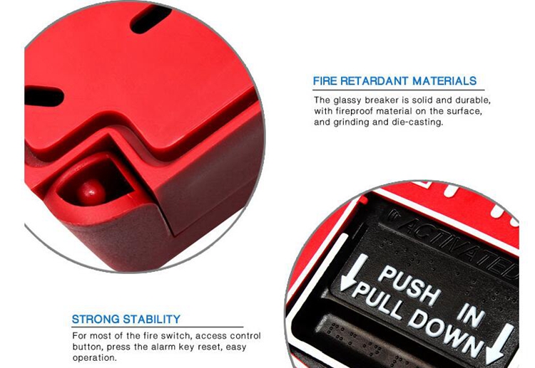 nice design of  the fire switches fire call point with manual call point key