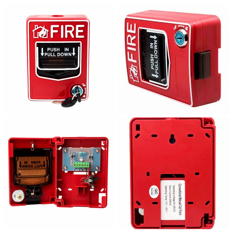 manual call point key fire switch/fire call point show
