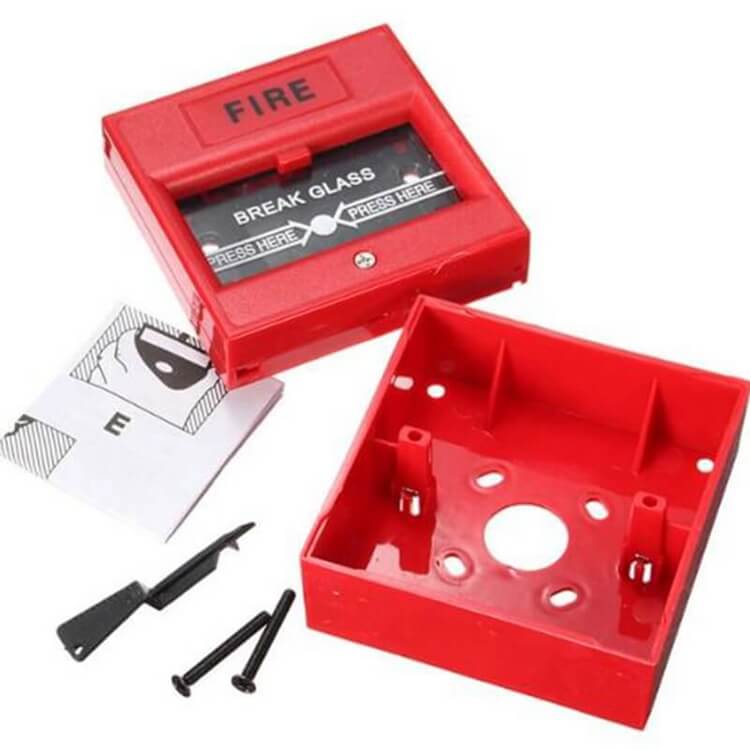 Accessories of fire manual call point and break glass fire alarm