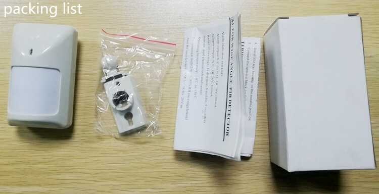 packing list for best motion sensor pir motion detector