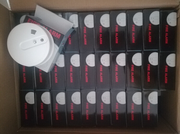 packing for smoke detector and heat detector or fixed heat detector