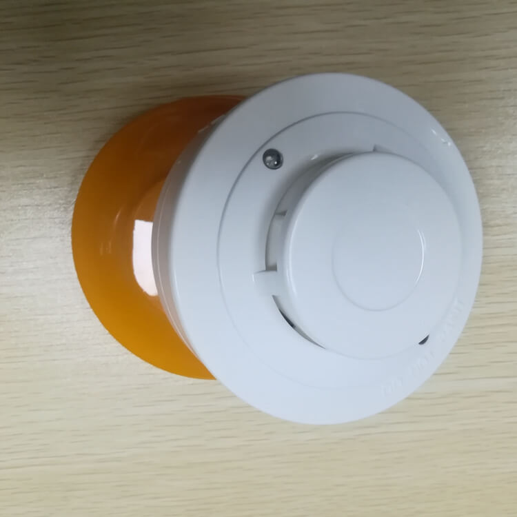 plastic shell of wired fixed temperature heat detector and hard wired heat detector