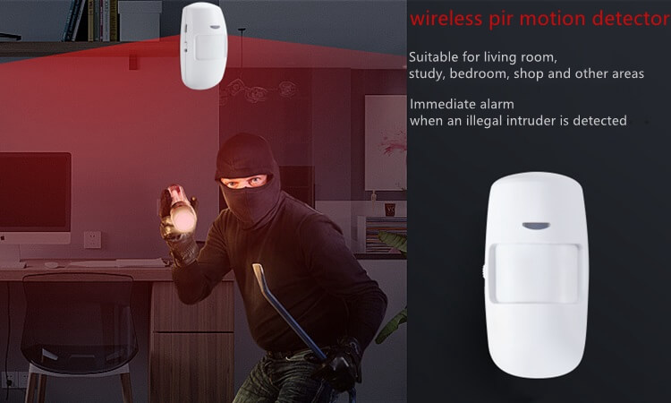 wireless motion detector and wireless motion sensor alarm