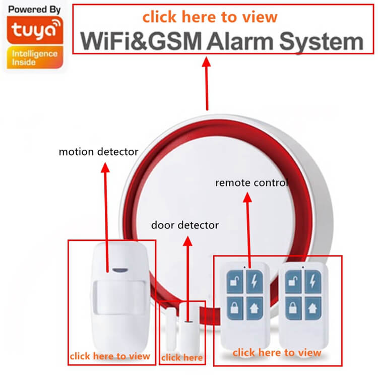 pir wireless motion detector wifi wireless motion sensor alarm