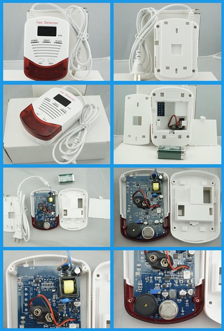 plug in natural gas detector lpg alarm 