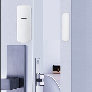 How to install a wireless door contact sensor ?