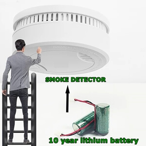 Are 10 year lithium batteries safe in smoke detectors ?