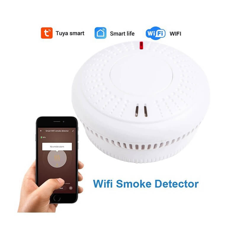 Wifi Smoke Detector Tuya Sensor For Fire Security