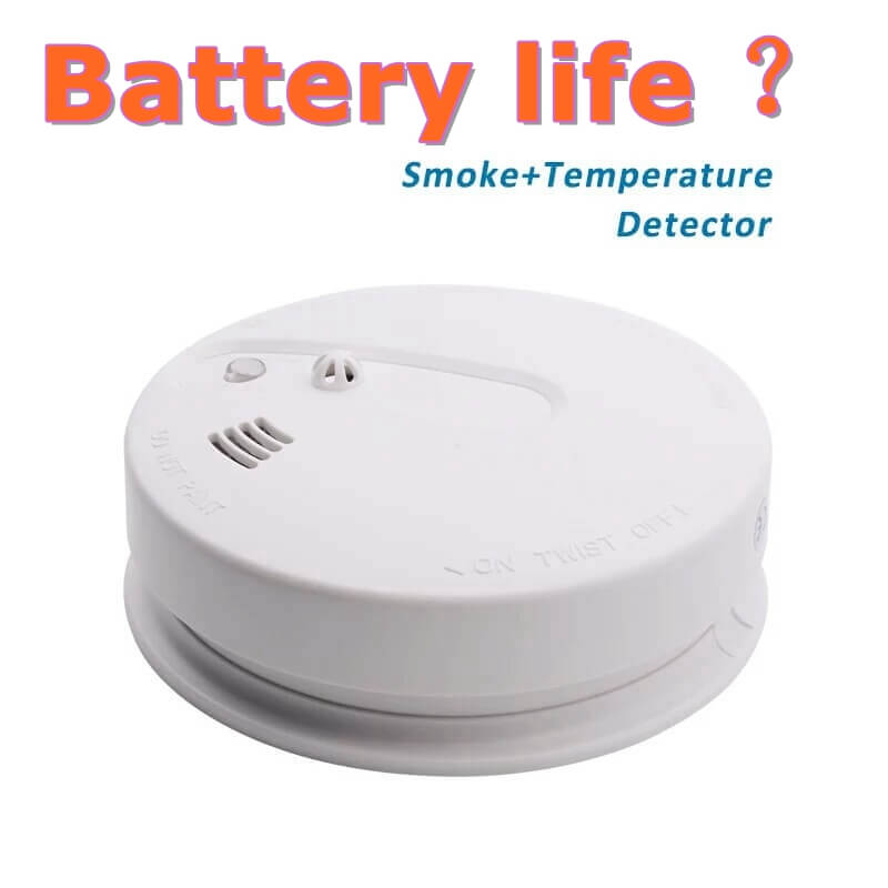 How long do batteries last in wireless smoke and heat detectors?