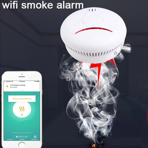 Worry-free travel, smart smoke alarm with app for you ！