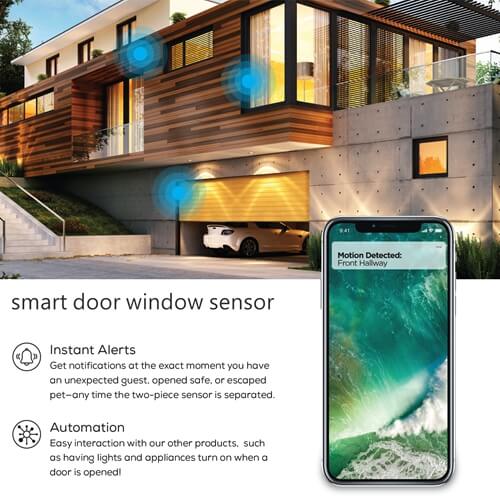 How do smart door window sensors work ?