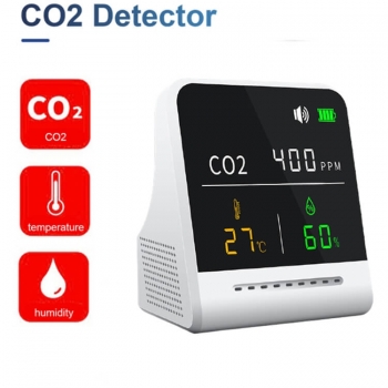  Mini Temperature Humidity Detector Carbon Dioxide Monitor alarm