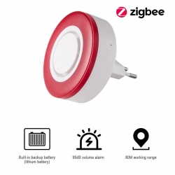 Zigbee Smart Indoor Siren Strobe Flash Siren Horn Alarm