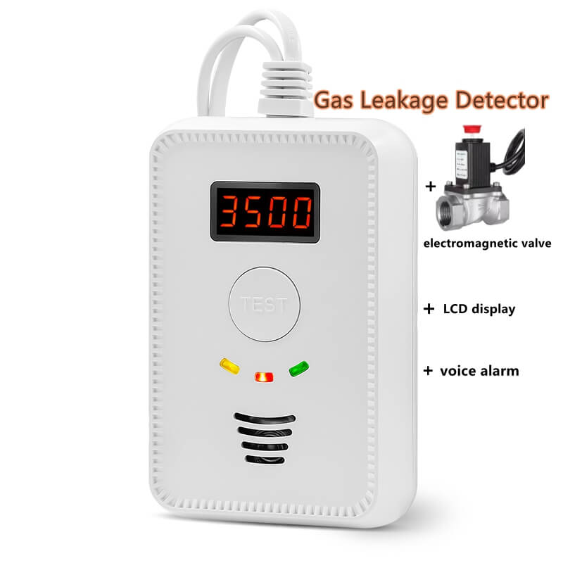 Voice alarm multi gas detector natural gas alarm with 9V rechargeable battery