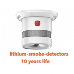 lithium battery 10 year smoke detector photoelectric smoke alarm