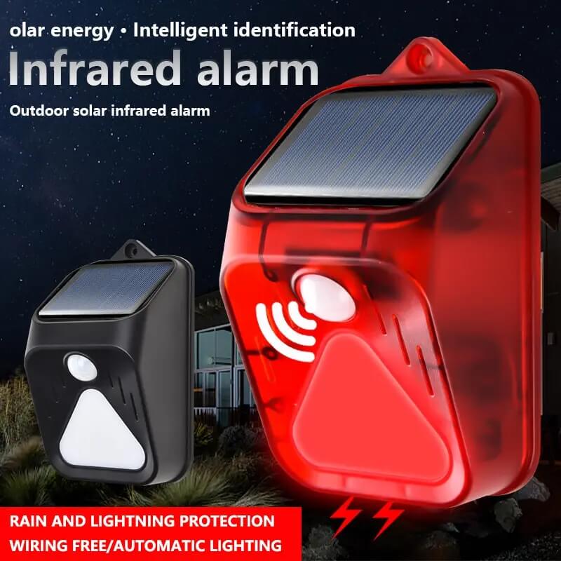 Solar sensor light alarm