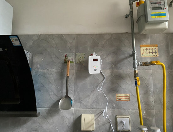 natural gas leak detector alarm