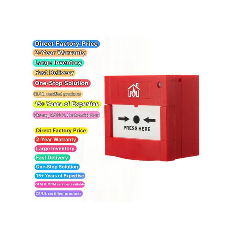 Waterproof Fire Alarm Call Point Button For Fire Alarm System