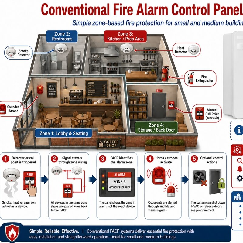  Cost-Effective Conventional Fire Alarm Panels for Commercial Spaces