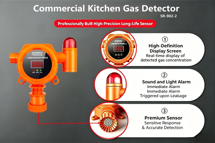 Wireless Commercial Gas Detector
