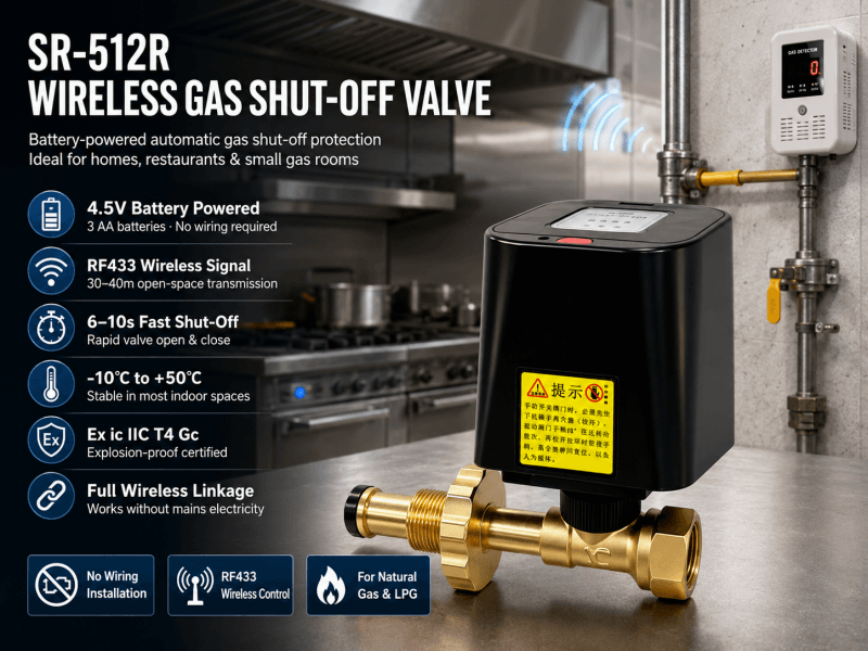 Technical specifications of SUMRING SR-512R battery powered gas cylinder shutoff manipulator