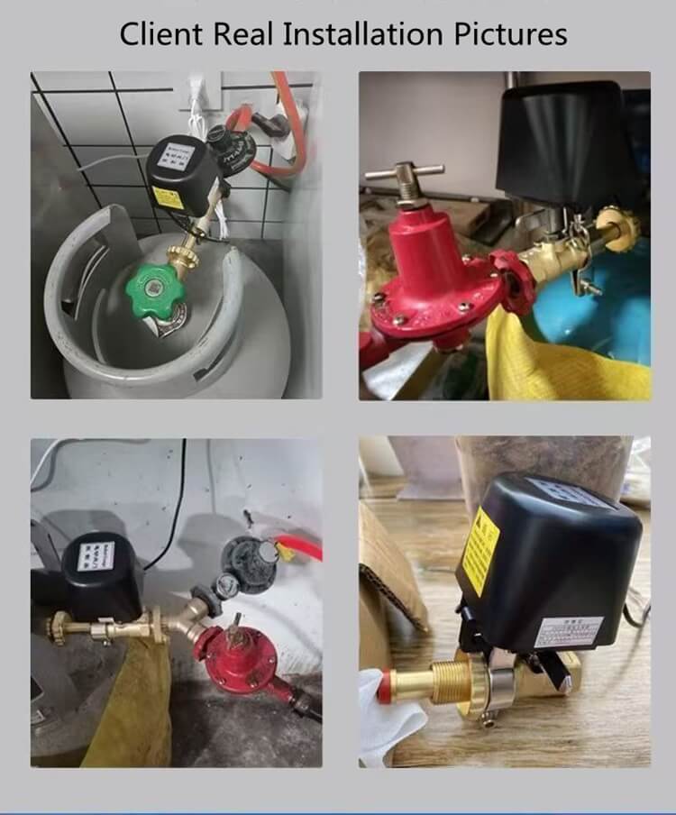 Working principle and installation diagram of SR-512 wired gas cylinder manipulator linked with gas leakage alarm