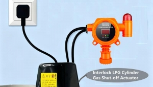 DC12V Wired Explosion-Proof LPG Gas Cylinder Manipulator | Gas Shut-off Valve