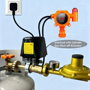 DC12V Wired Explosion-Proof LPG Gas Cylinder Manipulator | Gas Shut-off Valve