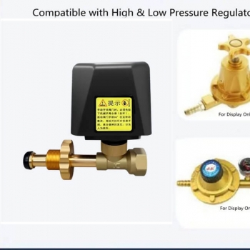 wired gas cylinder manipulator, DC12V gas shutoff valve, explosion proof LPG manipulator, SR-512 gas valve actuator, commercial kitchen gas safety device