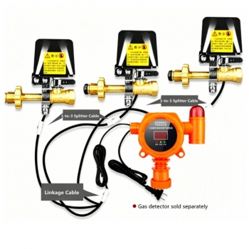 wired gas cylinder manipulator, DC12V gas shutoff valve, explosion proof LPG manipulator, SR-512 gas valve actuator, commercial kitchen gas safety device