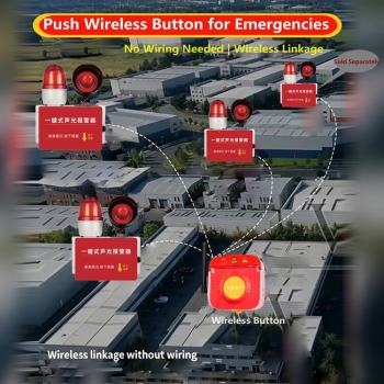 433MHz Wireless Manual Fire Call Point Button SR-A10R