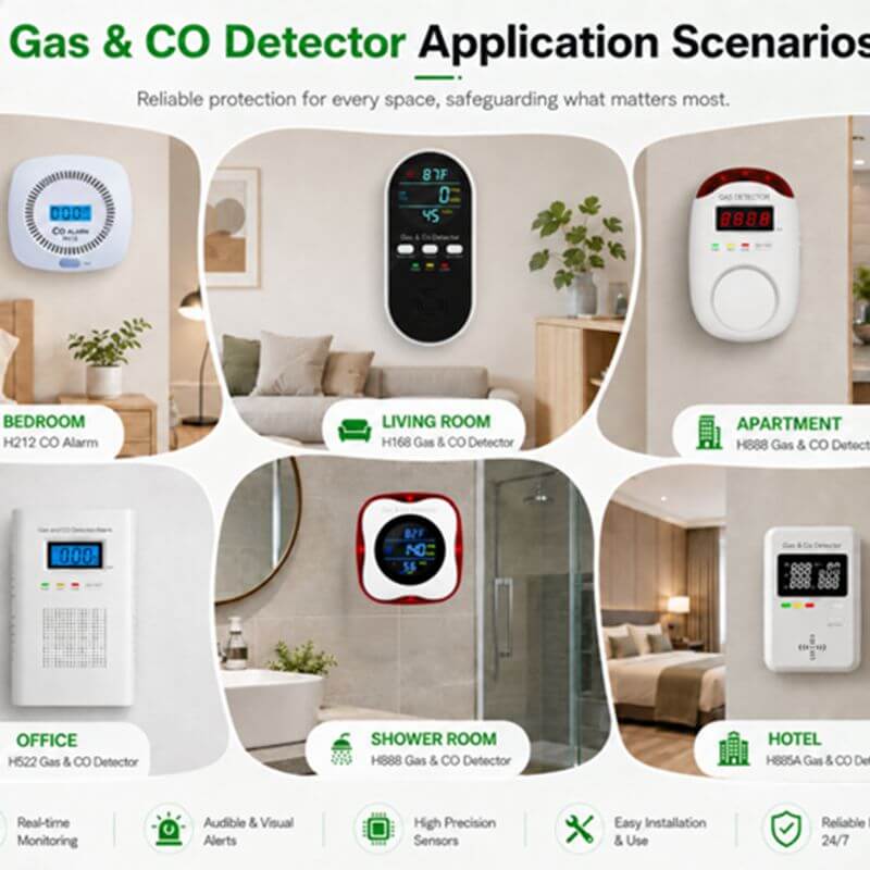 What Places Can Carbon Monoxide Alarms Be Used In?