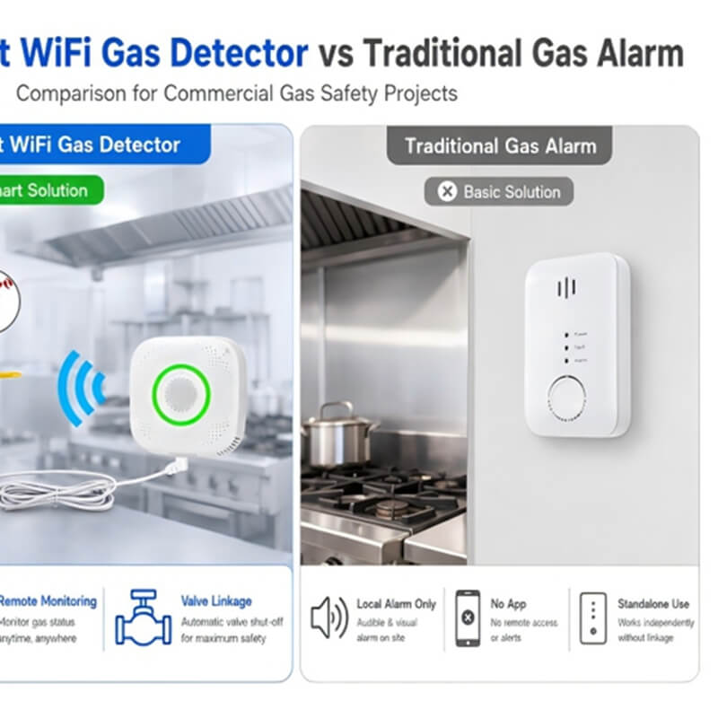 SR‑915 Smart WiFi Gas Detector vs Traditional Gas Alarm
