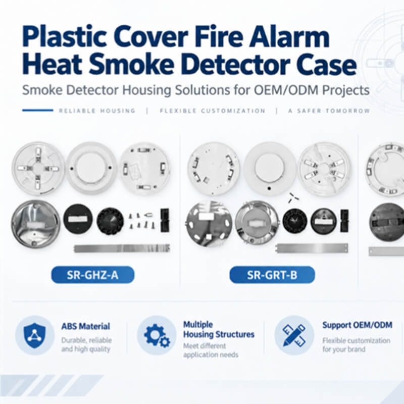 Smoke Detector Housings & Plastic Cover Parts: OEM Ready Fire Alarm Enclosures