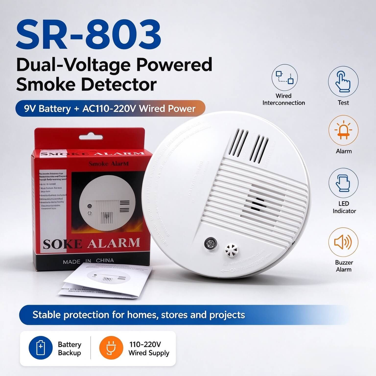Double Sensor Smoke Detector: Benefits for Commercial & Residential Fire Safety