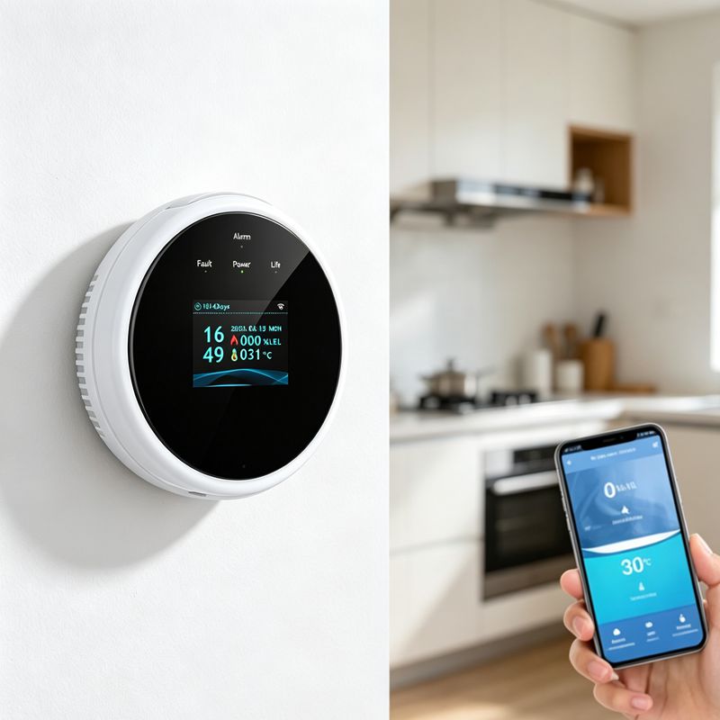 WiFi Smart Gas and Heat Detector: Remote Safety Alerts for Home and Kitchens